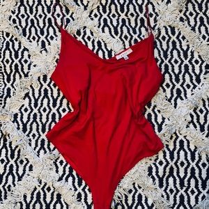 GAZE Red Bodysuit Size Large